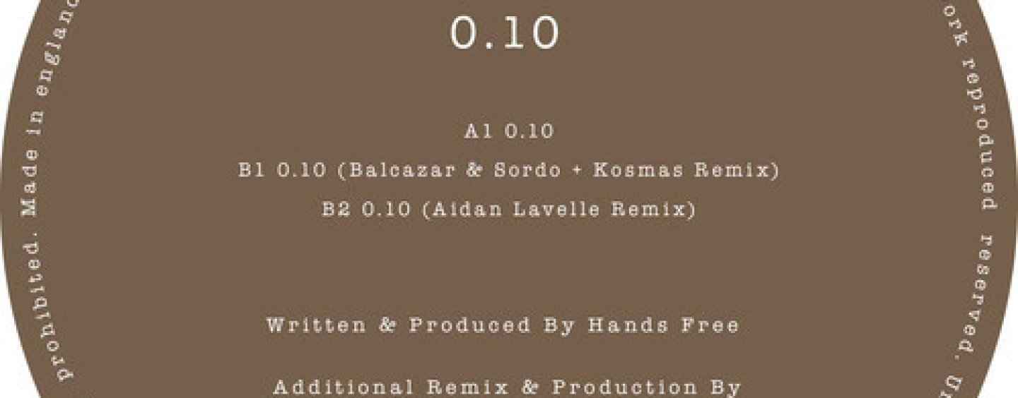 Hands Free – 0.10 (Inc. Balcazar & Sordo + Kosmas & Aidan Lavelle Remix) [Dilate Records]