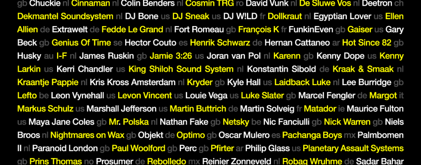 Amsterdam Dance Event 2017 starts tomorrow !